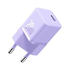 Incarcator retea, USB-C, 20W, incarcare rapida, violet, GaN5 Mini Baseus