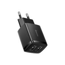 Incarcator auto, 2xUSB, 10.5W, negru, Compact Baseus