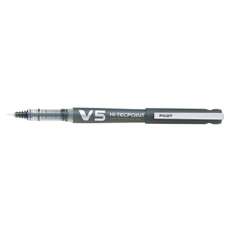 Roller reincarcabil, negru, varf 0,5mm, V5 Hi-tecpoint Pilot