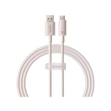 Cablu de date USB / USB-C, 100W, 1m, incarcare rapida, roz, Habitat Series Baseus