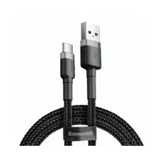 Cablu de date USB-C / USB-C, 3A, 0,5m, incarcare rapida, negru/gri, Cafule Baseus