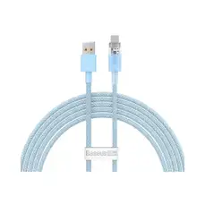 Cablu de date USB / USB-C, 100W, 6A, 2m, incarcare rapida, albastru deschis, Explorer Baseus