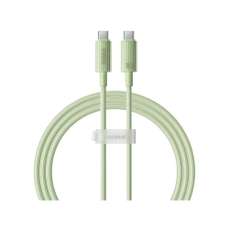 Cablu de date USB-C / USB-C, 100W, 1m, incarcare rapida, verde, Habitat Series Baseus