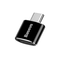 Adaptor USB (mama) la USB-C (tata), 2.4A, 480Mbp, negru, OTG Baseus