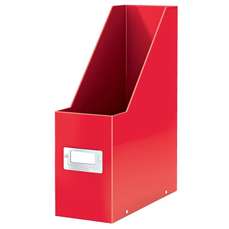 Suport vertical carton laminat, rosu, latime 10cm, Click&Store Leitz 60470026