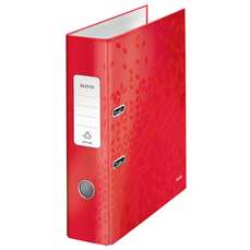 Biblioraft 8cm, rosu metalizat, 180 grade Wow Leitz 10050026