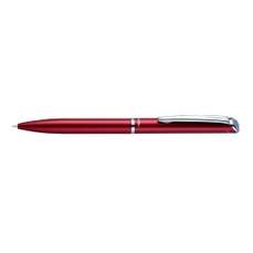 Pix cu gel retractabil, negru, corp rosu, varf 0,7mm, Pentel Energel High Class