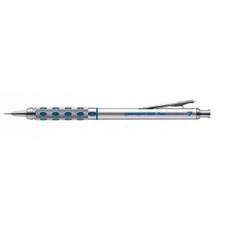 Creion mecanic corp metalic, argintiu/bleu, 0,7mm, Graphgear 1000 Pentel
