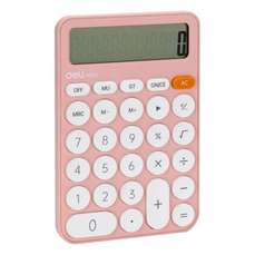 Calculator de birou 12 digit, roz Fashion EM124 Deli