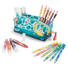 Penar echipat 12 creioane colorate + 12 carioci, 1 fermoar, Jungle Fever Maped