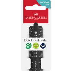 Rigla plastic 15cm, diverse culori, Sparkle Faber Castell FC172115