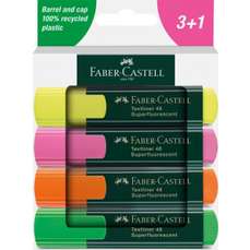Textmarker 4 culori/set, 1548 Faber Castell FC254844