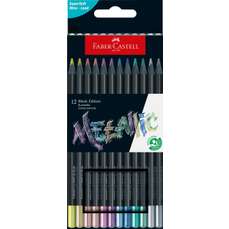 Creioane colorate 12culori/set, Black Edition Faber Castell-FC116415