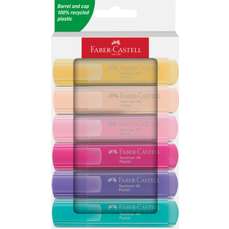Textmarker 6 culori/set pastel, 1546, Faber Castell FC254656