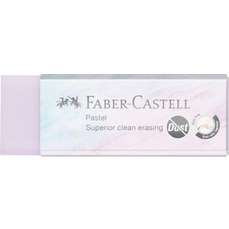 Guma cauciuc sintetic, diverse culori pastel, dust free, Faber Castell- FC187392