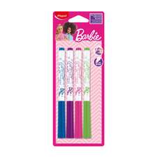 Whiteboard marker 4 buc/set (albastru, violet, roz, verde), Barbie Maped