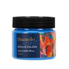 Culori acril, borcan 100ml, albastru cobalt, DLEC17-CB Finenolo Deli
