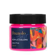 Culori acril, borcan 100ml, roz, DLEC17-PK Finenolo Deli
