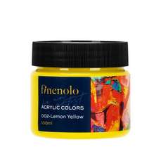 Culori acril, borcan 100ml, galben lamaie, DLEC17-MY Finenolo Deli