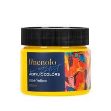 Culori acril, borcan 100ml, galben, DLEC17-YL Finenolo Deli