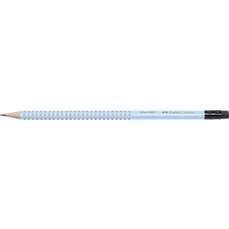 Creion grafit, cu guma, B, bleu sky, Grip 2001 Faber Castell- FC217274