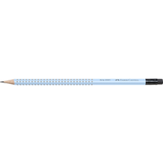 Creion grafit, cu guma, B, bleu sky, Grip 2001 Faber Castell- FC217274
