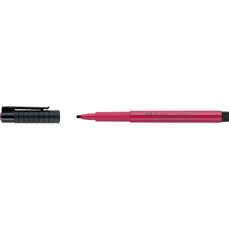 Permanent marker roz carmin, pentru caligrafie, varf 2,5mm, C, Pitt Artist Pen, Faber Castell- FC167