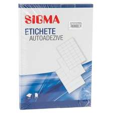 Etichete autoadezive albe 8/A4, 97x70mm, 100coli/cutie, Sigma