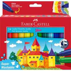 Carioca 24 culori/set Jumbo Superwashable Faber Castell-FC154324
