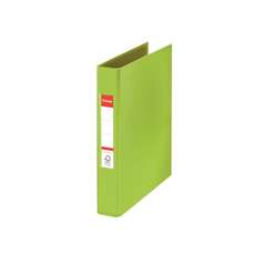 Caiet mecanic A5, 4 inele, verde, cotor 35mm, coperta carton plastifiat, Standard Esselte
