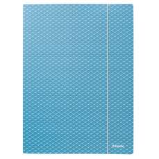 Mapa din carton cu elastic A4, albastru, ColourBreeze Esselte