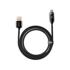 Cablu de date USB / USB-C, 66W, 1m, incarcare rapida, negru, Display Baseus