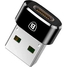 Adaptor USB (tata) la USB-C (mama), negru, Baseus