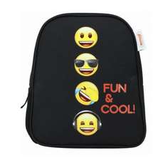 Ghiozdan gradinita, EJRS2328-1, negru, Emoji Pigna
