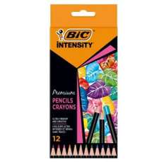Creioane colorate 12culori/set Intensity Premium BIC BC9518441