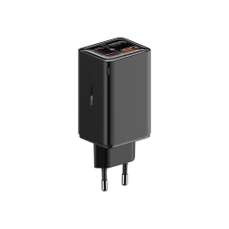 Incarcator retea, 2XUSB si 2xUSB-C, 65W, cablu USB-C la USB-C inclus, negru, GaN6 Pro Baseus