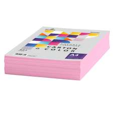Carton copiator A4, 160g, colorat in masa roz, Ecada 36160RZ