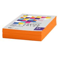 Carton copiator A4, 160g, colorat in masa portocaliu, Ecada
