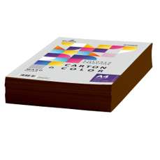 Carton copiator A4, 160g, colorat in masa maro, Ecada