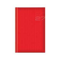Agenda zilnica 2027, 11x17cm, rosu, 205 Matra