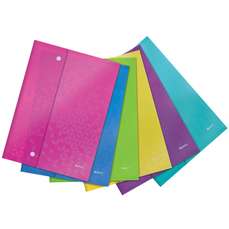 Mapa plastic cu capsa A4, diverse culori, Wow Leitz, 44690099