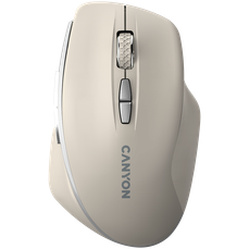 Mouse optic, wireless, 7 butoane si 1 scroll, bej, CNS-CMSW21CL, Canyon