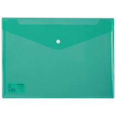 Mapa plastic cu capsa A4, transparent verde, DLE5505G, Deli