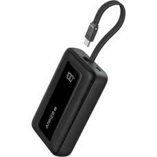 Baterie externa, 20000mAh, 30W, conectivitate USB si USB-C, cablu USB-C inclus, negru, Zolo Anker