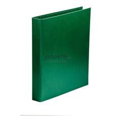 Caiet mecanic A4, 4 inele, verde, cotor 40mm, coperta carton plastifiat