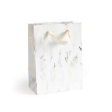 Punga cadou, flori aurii, dimensiuni 20x8x15cm,  5buc/set, 257020 GP