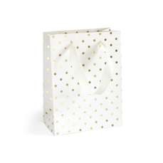 Punga cadou, puncte aurii, dimensiuni 20x8x15cm, 5buc/set, 257024 GP
