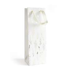 Punga cadou, alba flori aurii, dimensiuni 35x10x12cm, 5buc/set, 257023 GP