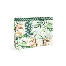 Punga cadou, bujori, dimensiuni 31x12x42cm, 5buc/set, 257042 GP