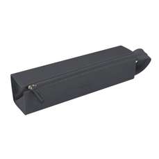 Etui din piele ecologica ptr. instrumente de scris, 1 fermoar, Titanium, Rhodia